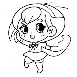 Chibi Sailor Mercury In Action Coloring Page 57915-48142