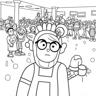 Where S Waldo Coloring Page 57934-48156