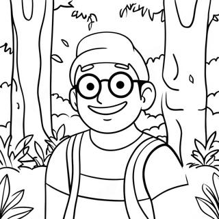 Waldo In A Colorful Forest Coloring Page 57935-48158