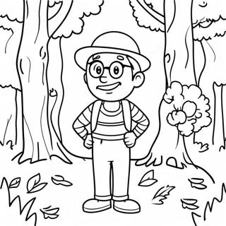 Waldo In A Colorful Forest Coloring Page 57935-48160