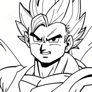 Gohan Super Saiyan 2 Coloring Page 57944-48148