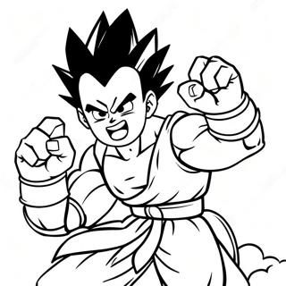 Gohan In Epic Battle Pose Coloring Page 57945-48165