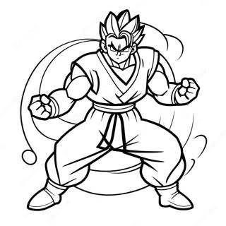 Gohan In Epic Battle Pose Coloring Page 57945-48166