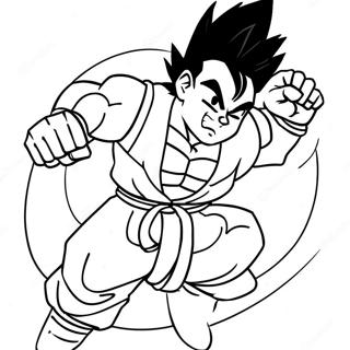 Gohan In Epic Battle Pose Coloring Page 57945-48167