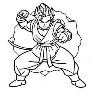 Gohan In Epic Battle Pose Coloring Page 57945-48168