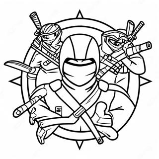 Spy Ninjas Logo Coloring Page 5794-4628