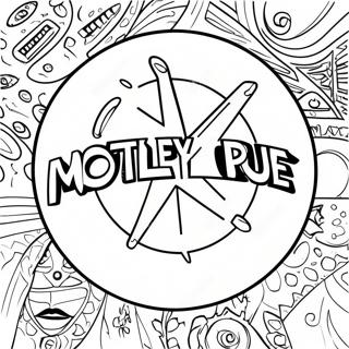 Motley Crue Logo Coloring Page 57954-48179