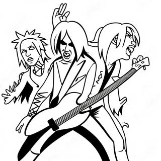 Motley Crue Rock Concert Coloring Page 57955-48170