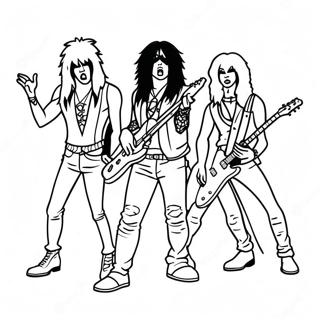 Motley Crue Rock Concert Coloring Page 57955-48172