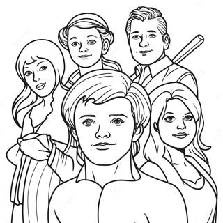 Shameless Characters Coloring Page 57985-48192