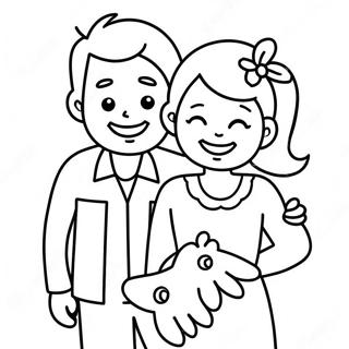 Happy Mom And Dad Coloring Page 58005-48212