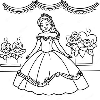 Quinceanera Celebration Coloring Page 58034-48231