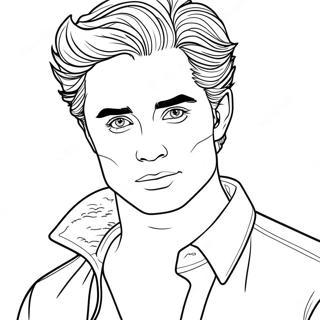 Edward Cullen Coloring Page 58054-48250