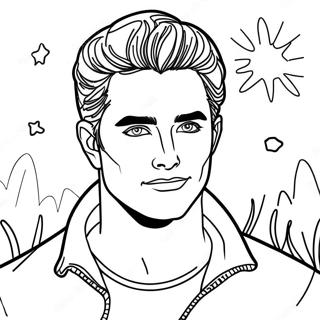 Edward Cullen Sparkling In The Sun Coloring Page 58055-48260