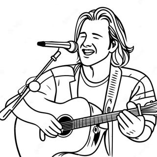 Morgan Wallen Singing On Stage Coloring Page 5805-4640