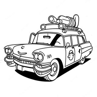 Ghostbusters Ecto 1 Coloring Page 58084-48283