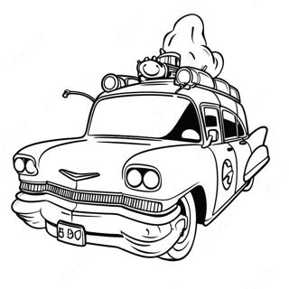 Ghostbusters Ecto 1 Coloring Pages