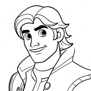 Adventurous Flynn Rider Coloring Page 58095-48285