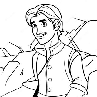 Adventurous Flynn Rider Coloring Page 58095-48286