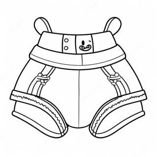 Funny Cartoon Underwear Coloring Page 58105-48291