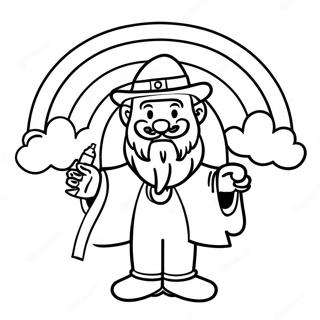 Rainbow St. Patrick's Day Coloring Pages