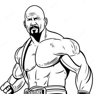 Stone Cold Steve Austin In Action Coloring Page 58135-48310