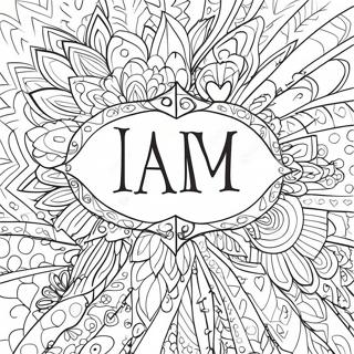 I Am Enough Inspirational Quotes Coloring Page 58155-48336