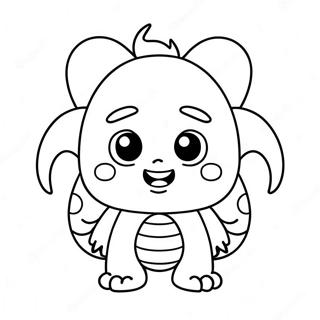 Cute Monster Zero Coloring Page 58165-48342