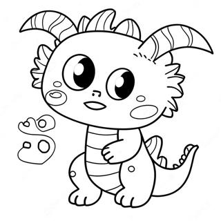 Cute Monster Zero Coloring Page 58165-48343