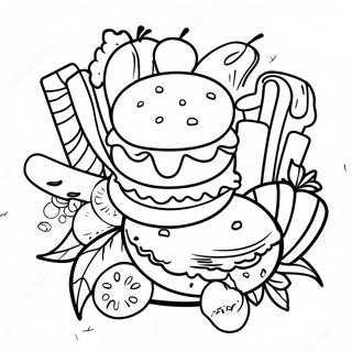 Fair Food Coloring Page 58184-48356