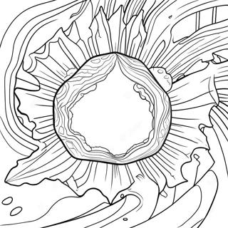 Crystal Geode Coloring Page 581-462