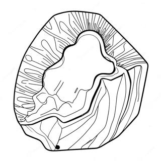 Crystal Geode Coloring Page 581-463