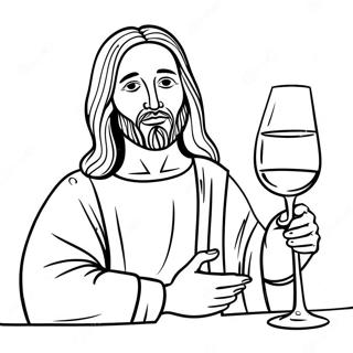 Jesus Turns Water Into Wine Coloring Page 58204-48374