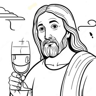 Jesus Turns Water Into Wine Coloring Page 58204-48375