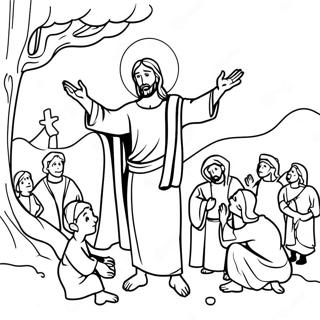 Jesus Turns Water Into Wine Coloring Pages