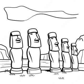 Easter Island Coloring Page 58214-48366