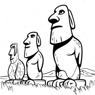 Easter Island Coloring Page 58214-48368