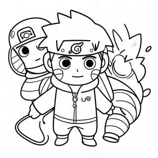 Cute Naruto Among Us Crewmate Coloring Page 58225-48400