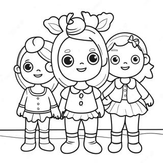 Ginger Foutley And Friends Coloring Page 58245-48406