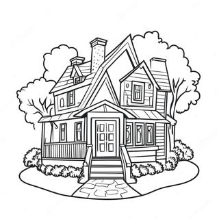 House Coloring Page 5824-4650