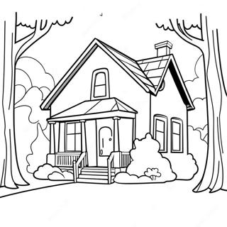 House Coloring Page 5824-4651