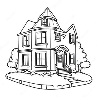 House Coloring Page 5824-4652