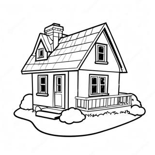 Cozy Cottage Coloring Page 5825-4654