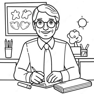 Best Teacher Ever Coloring Page 58264-48419