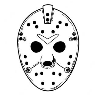 Jason Mask Coloring Page 58294-48446