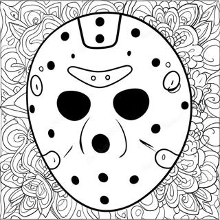 Jason Mask Coloring Page 58294-48447