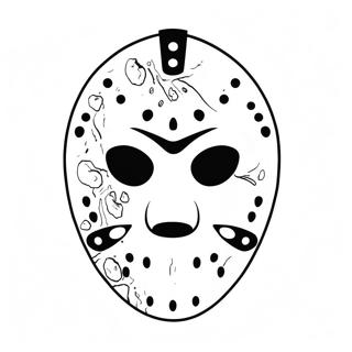 Jason Mask Coloring Pages