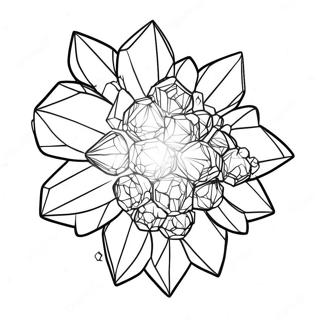 Sparkling Crystal Cluster Coloring Page 582-466