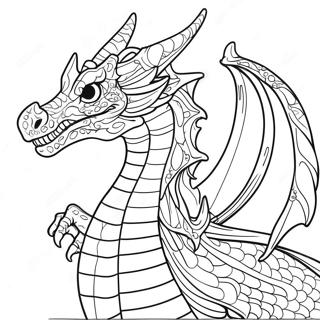 Death Song Dragon Coloring Page 58324-48462