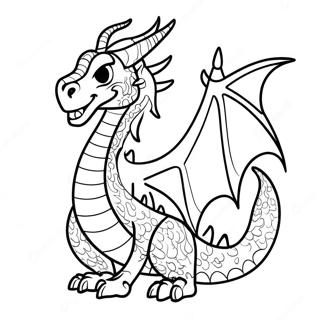 Fiery Death Song Dragon Coloring Page 58325-48469